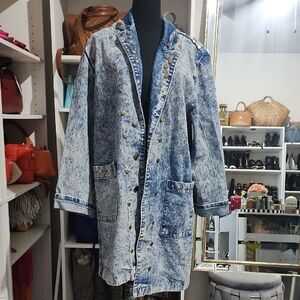 Stylish Denim Women's Coat